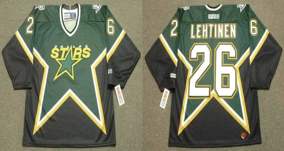 2019 Men Dallas Stars #26 Lehtinen Black CCM NHL jerseys->dallas stars->NHL Jersey
